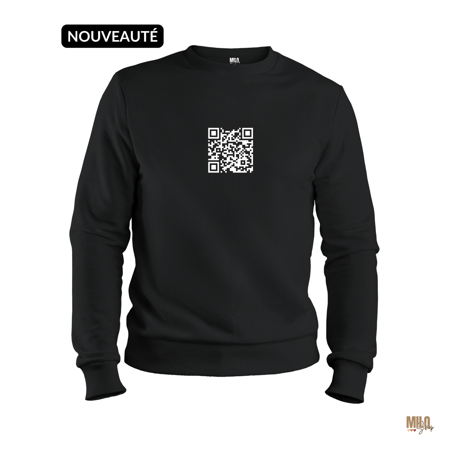 PRESTIGE COVER - Sweat Brodé - QR Code Personnalisé